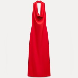 Zara midi halter dress